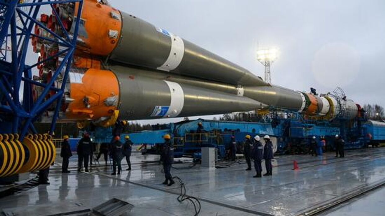 Запуск РН Союз-2 с военным спутником с космодрома Плесецк