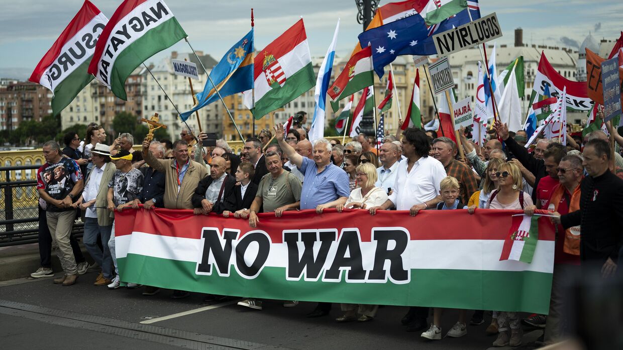 митинг в поддержку Виктора Орбана перед выборами в Европарламент