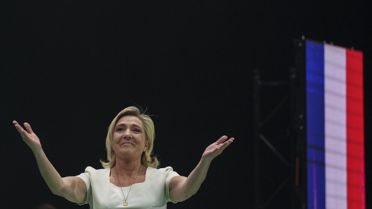 Лидер французской ультраправой партии Национальное объединение Марин Ле Пен