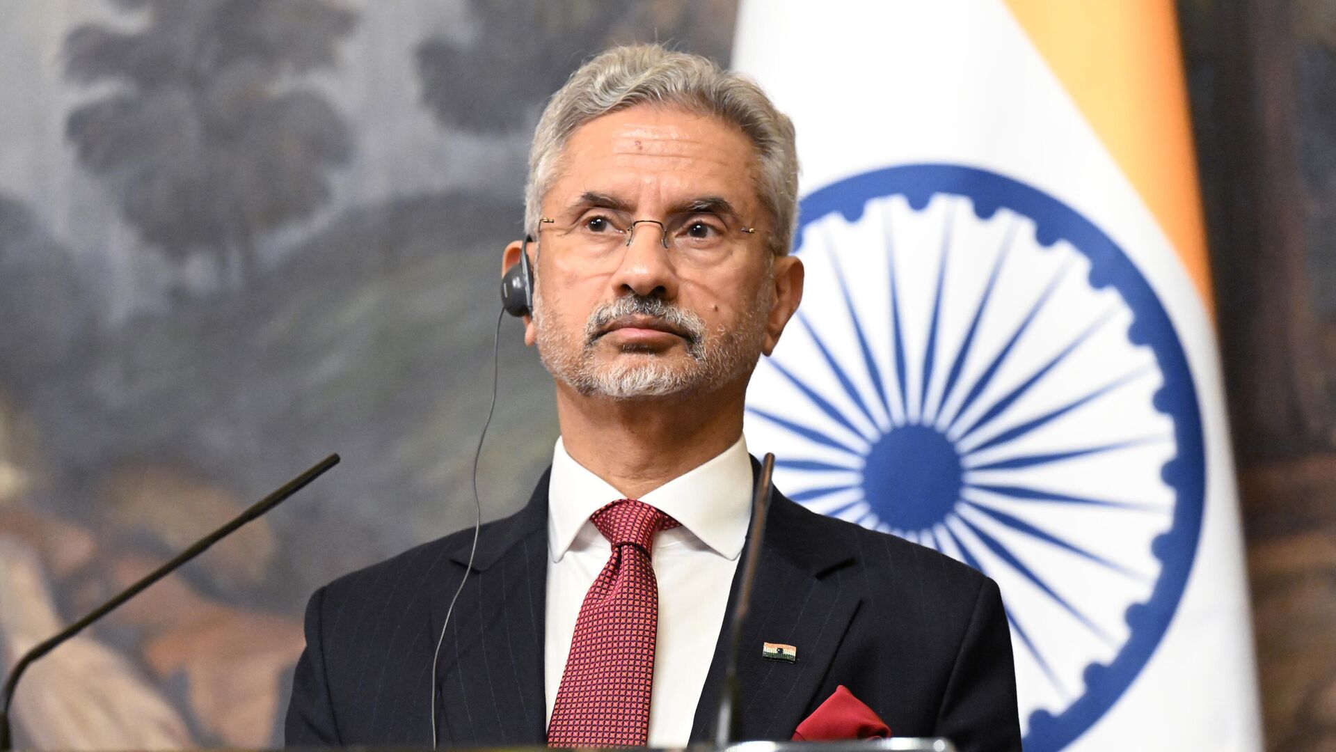 Министр иностранных дел Индии Субраманьям Джайшанкар на пресс-конференции по итогам встречи с министром иностранных дел РФ Сергеем Лавровым 27 декабря 2023 года - ИноСМИ, 1920, 08.08.2024