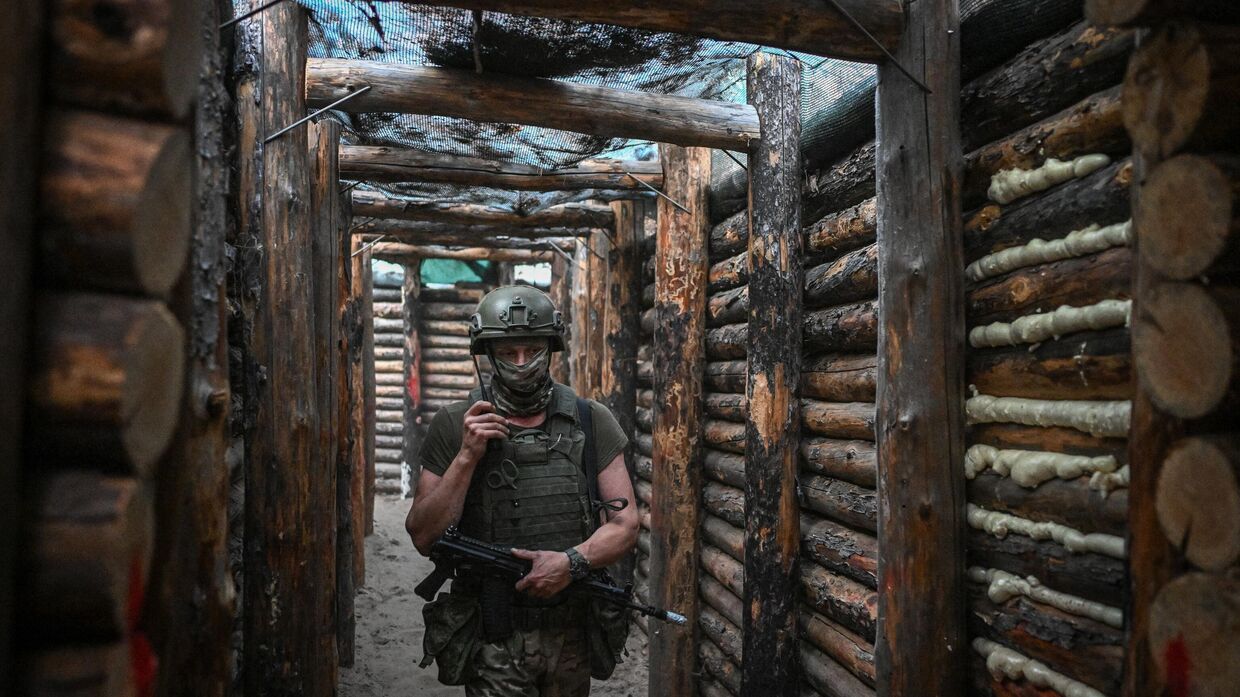 Занятия по тактической медицине военнослужащих ВДВ в зоне спецоперации