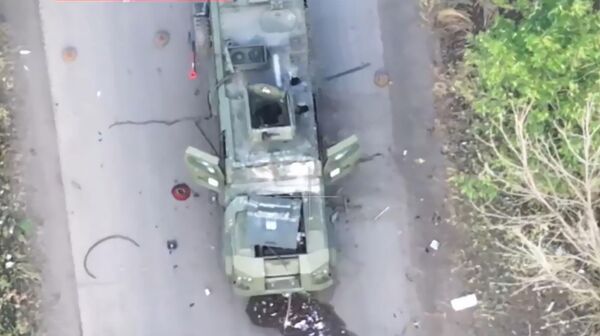 Уничтоженный в зоне специальной военной операции БТР Kirpi