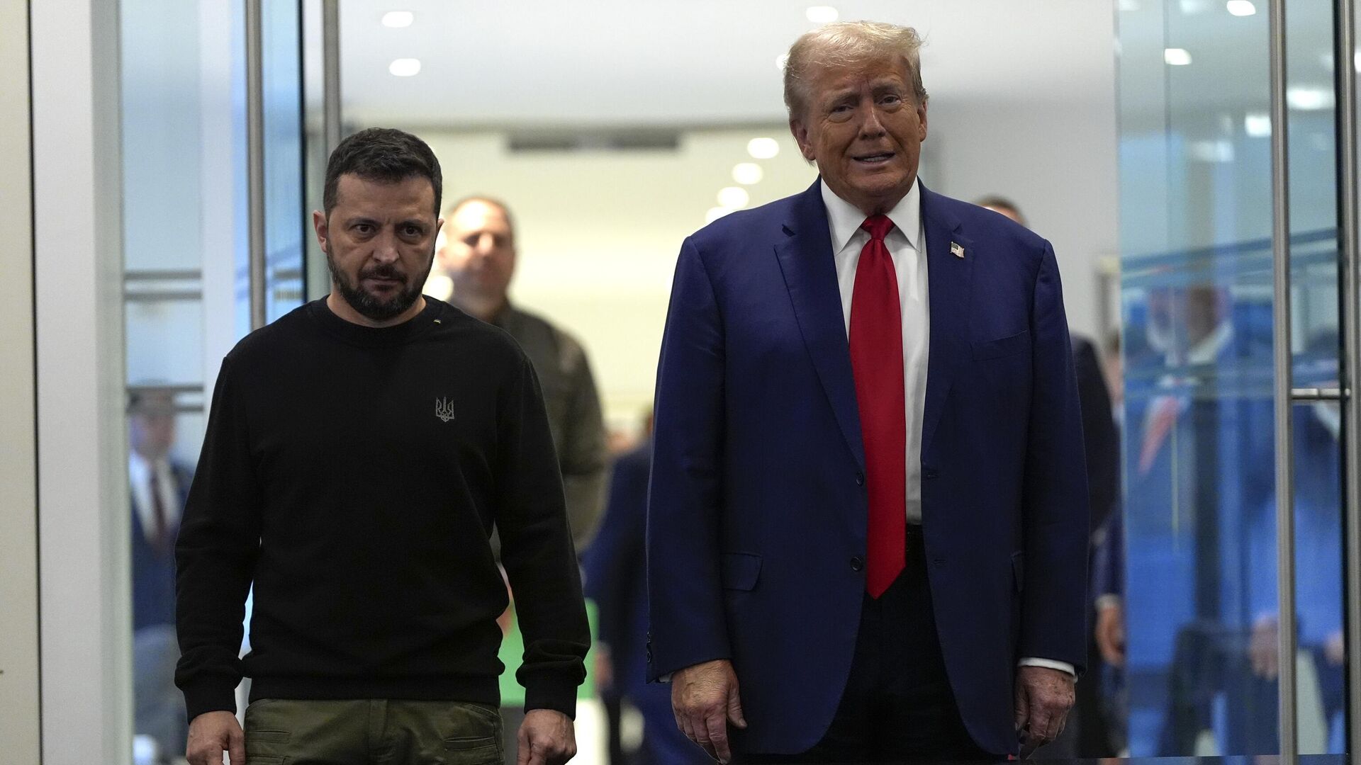 Кандидат в президенты от Республиканской партии, бывший президент Дональд Трамп встретился с Владимиром Зеленским в Trump Tower 27 сентября 2024 года, в Нью-Йорке - ИноСМИ, 1920, 06.05.2025