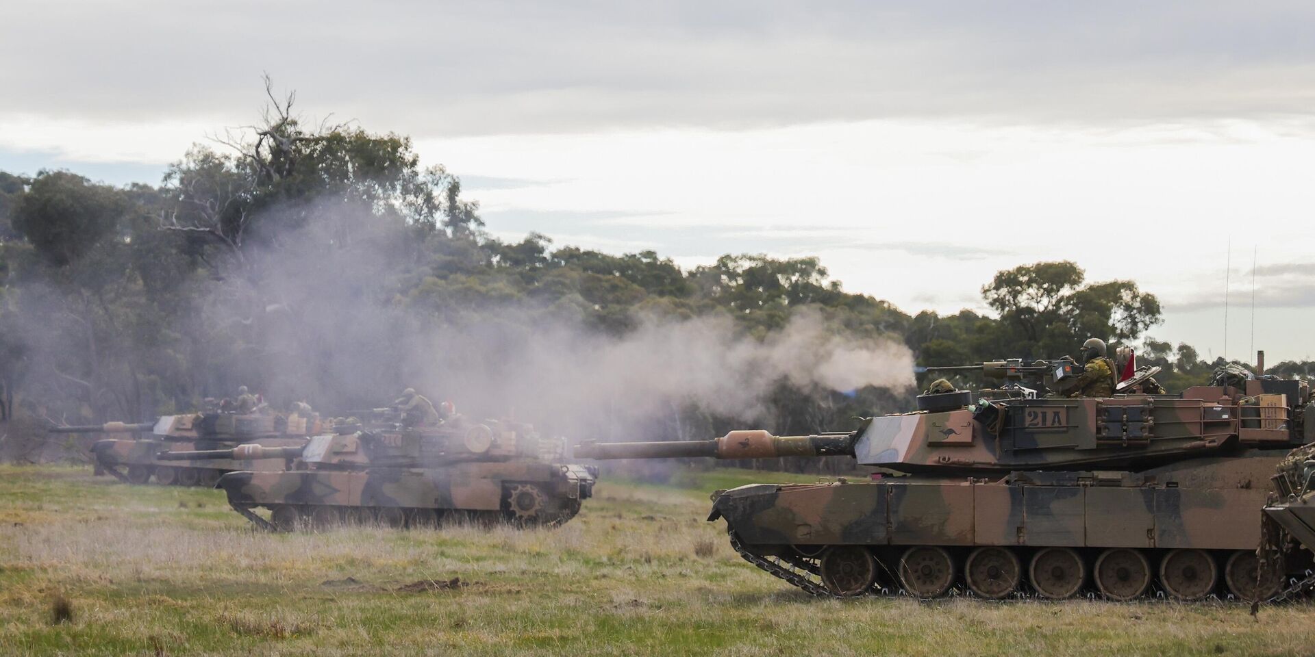 Учения австралийской армии на танках M1A1 Abrams на военном полигоне Пакапуньял, Австралия, 26 июня 2024 года. - ИноСМИ, 1920, 17.10.2024