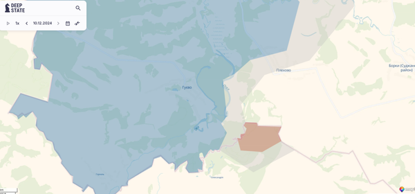 Ситуация вблизи Плехово (Фото: DeepStateMAP)
