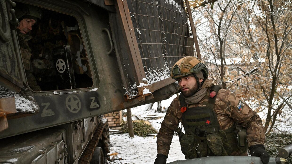 Боевая работа расчета гаубицы Мста-С ЦВО на Красноармейском направлении СВО