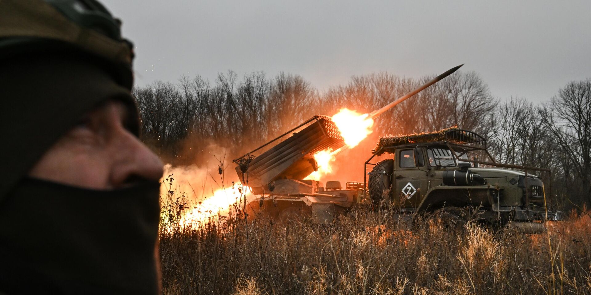 Боевая работа РСЗО Град группировки Запад на Краснолиманском направлении СВО - ИноСМИ, 1920, 23.01.2025