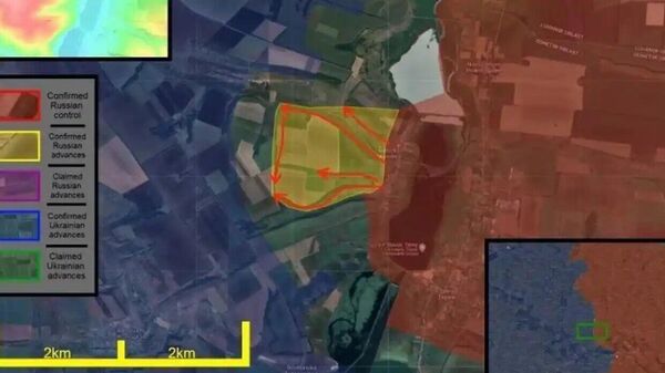 Карта продвижения российских войск