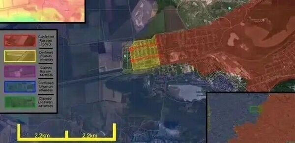 Карта продвижения российских войск