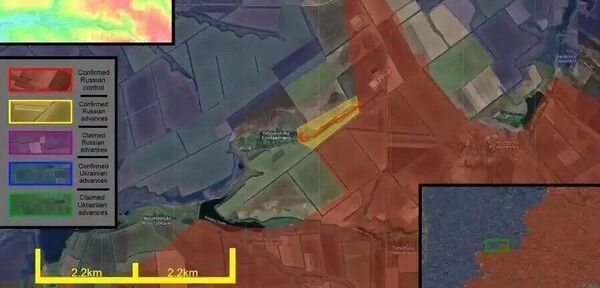 Карта продвижения российских войск