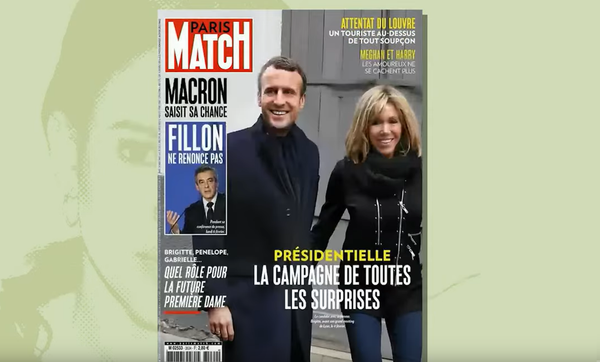 Эммануэль и Брижит Макрон на обложке французского журнала Paris Match Эммануэль и Брижит Макрон на обложке французского журнала Paris Match