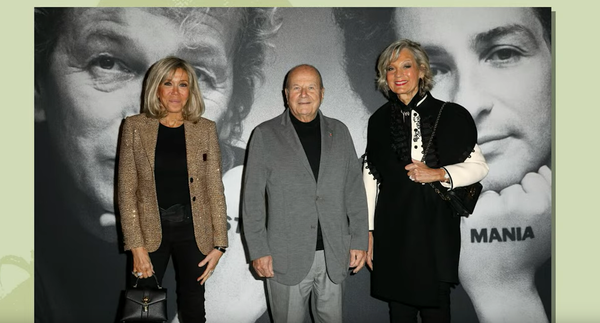 Брижит Макрон и Марк Ладри де Лашарьер на съемках шоу Стармания Брижит Макрон и Марк Ладри де Лашарьер на съемках шоу Стармания