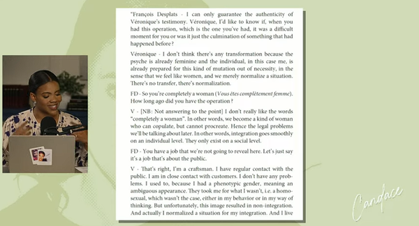 Фрагмент расшифровки интервью Вероник Фрагмент расшифровки интервью Вероник