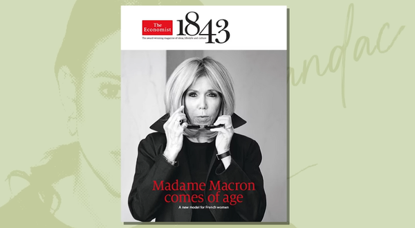 Б. Макрон на обложке The Economist, кадр из видео  