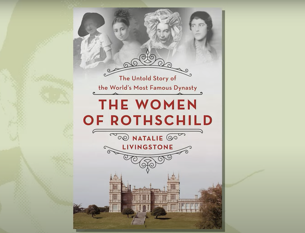 Обложка книги Натали Ливингстон Женщины Ротшильдов, кадр из видео Обложка книги Натали Ливингстон Женщины Ротшильдов, кадр из видео