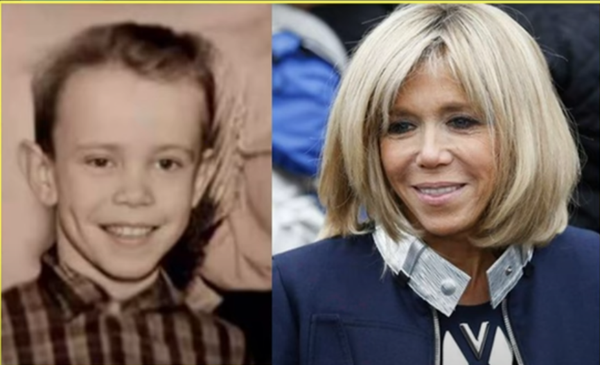 Жан-Мишель Тронье и Брижит Макрон. Кадр из видео Жан-Мишель Тронье и Брижит Макрон. Кадр из видео