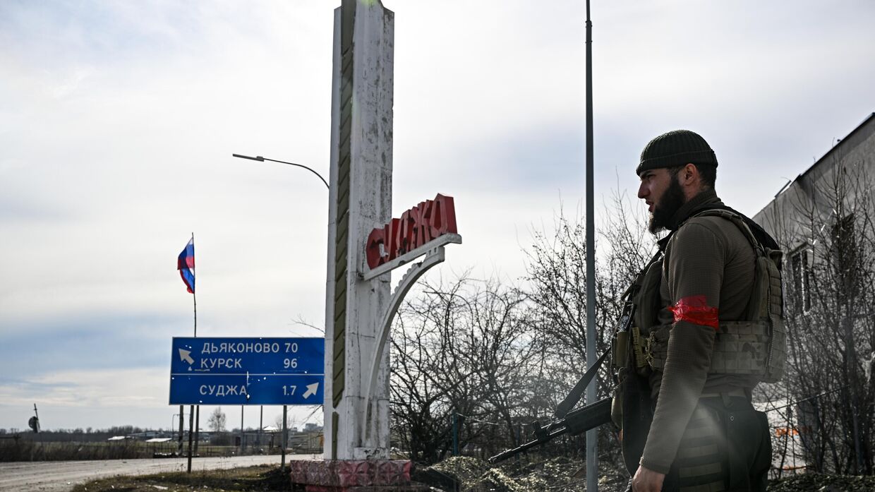 Российские военные в освобожденной Судже