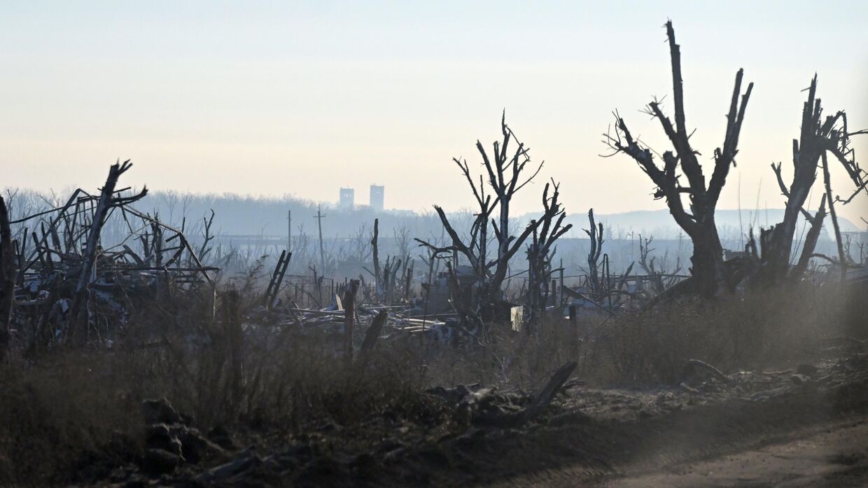 Разрушения на Красноармейском направлении СВО