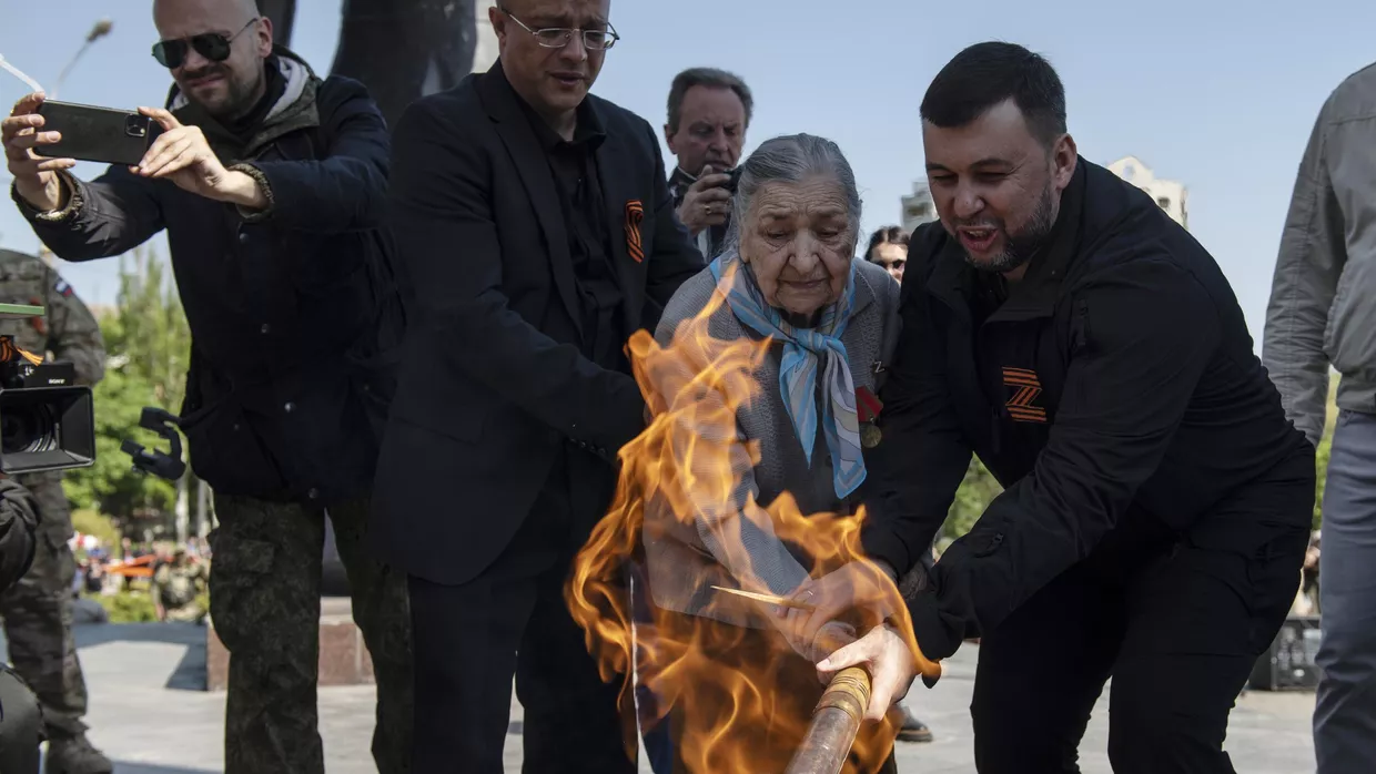 Празднование Дня Победы в Мариуполе