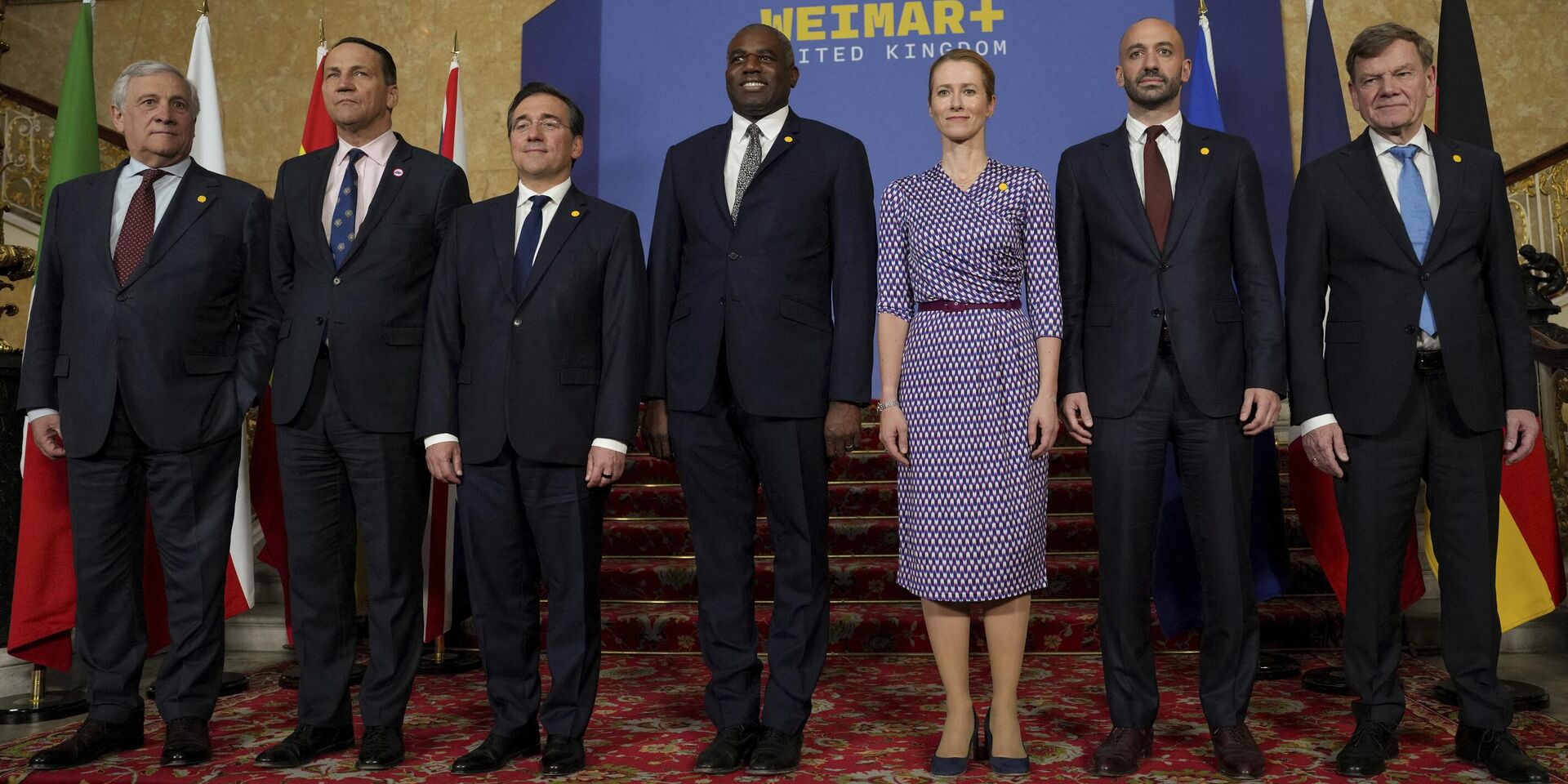 Министры иностранных дел Италии, Польши, Испании и Великобритании, Франции, Германии, а также глава дипломатии ЕС Кая Каллас на встрече в Лондоне по Украине и будущему европейской безопасности. 12 мая 2025 года - ИноСМИ, 1920, 15.05.2025