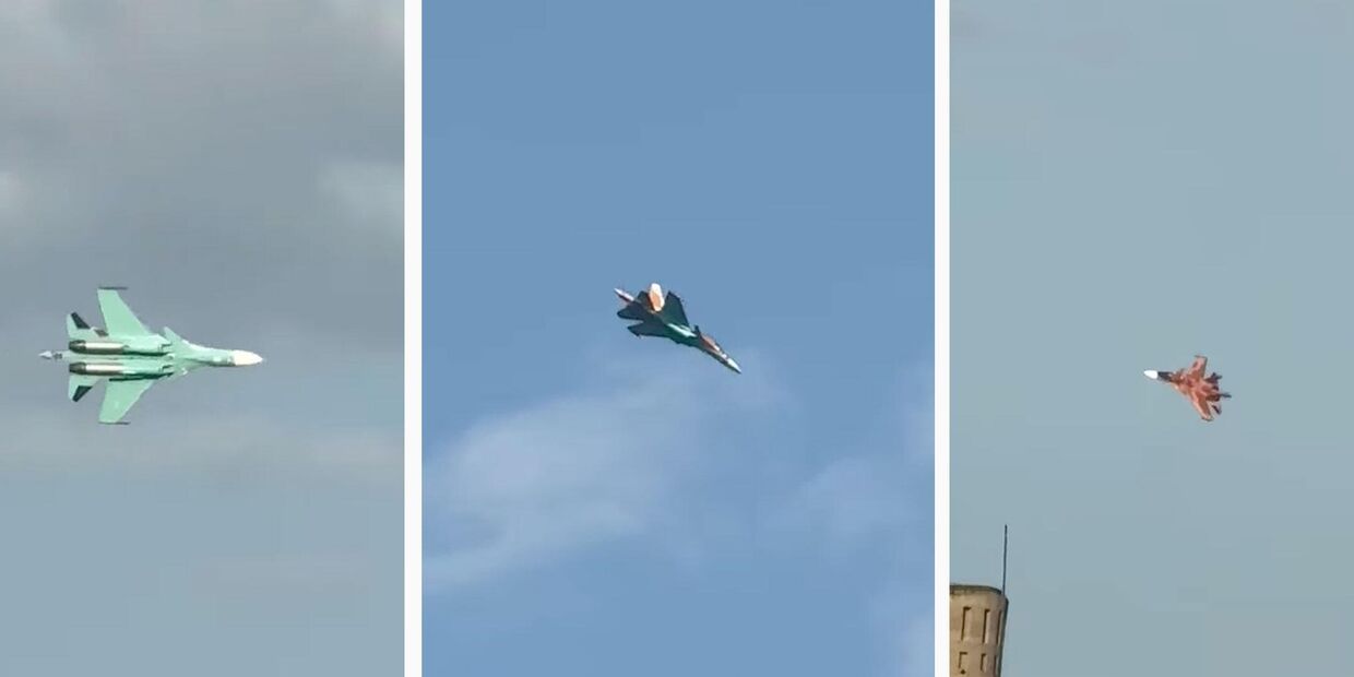 Су-34 в новой пустынно-коричневой и желтой цветовой гамме