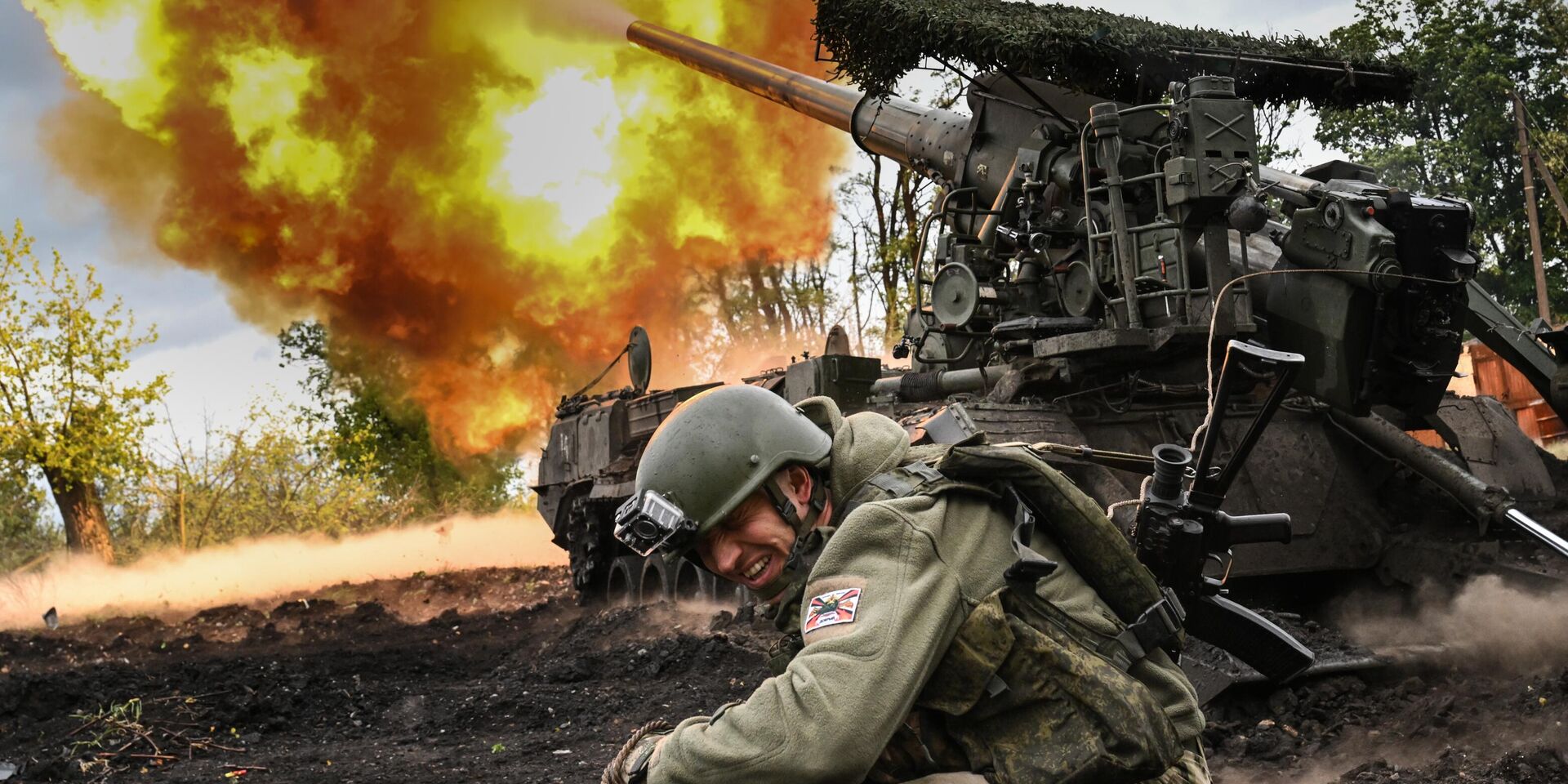 Боевая работа расчета САУ 2С7М Малка группировки войск Центр на Красноармейском направлении СВО - ИноСМИ, 1920, 27.05.2025