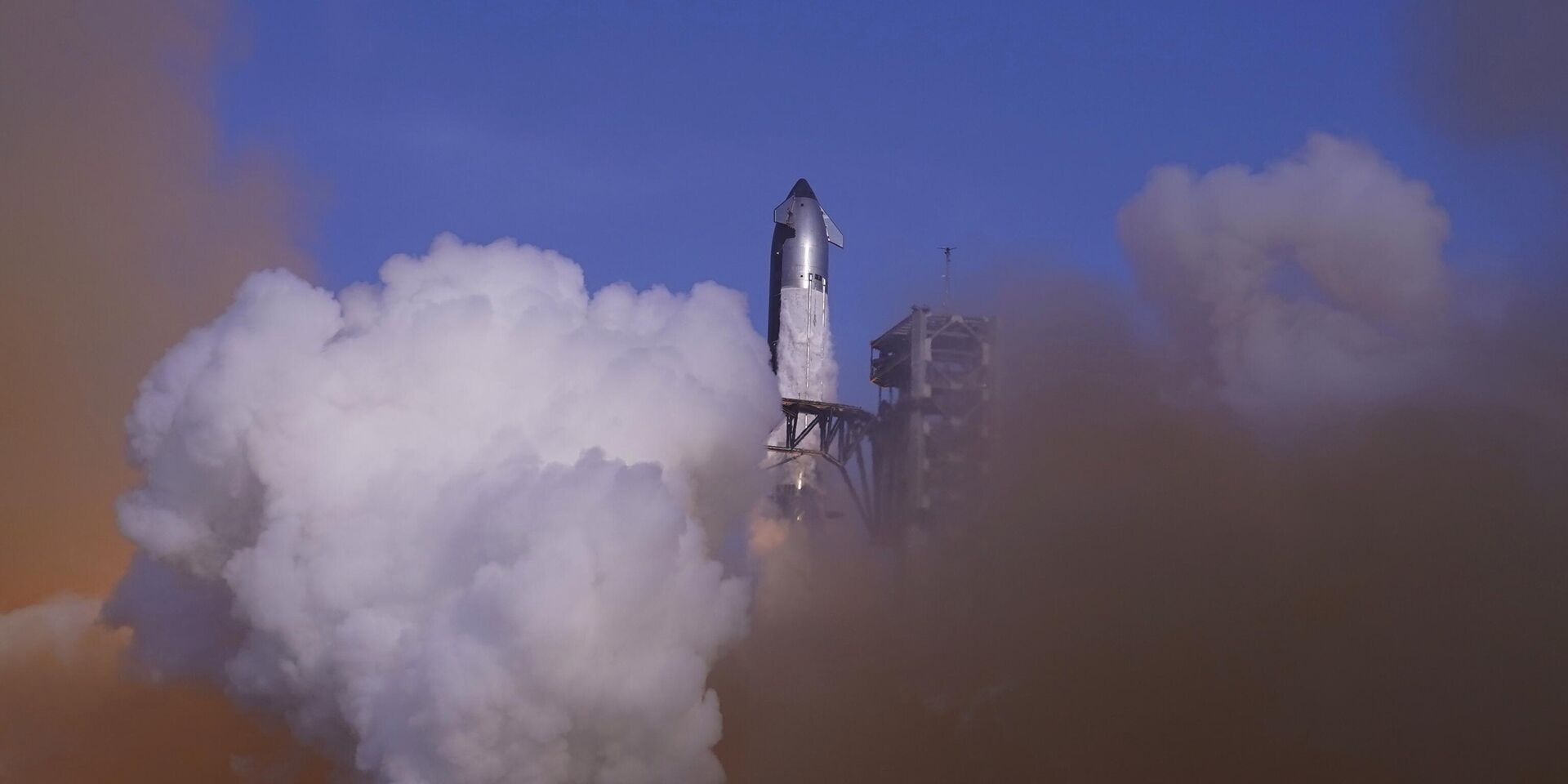 Пуск ракеты Starship американской компании SpaceX в Техасе. 27 мая 2025 - ИноСМИ, 1920, 07.06.2025