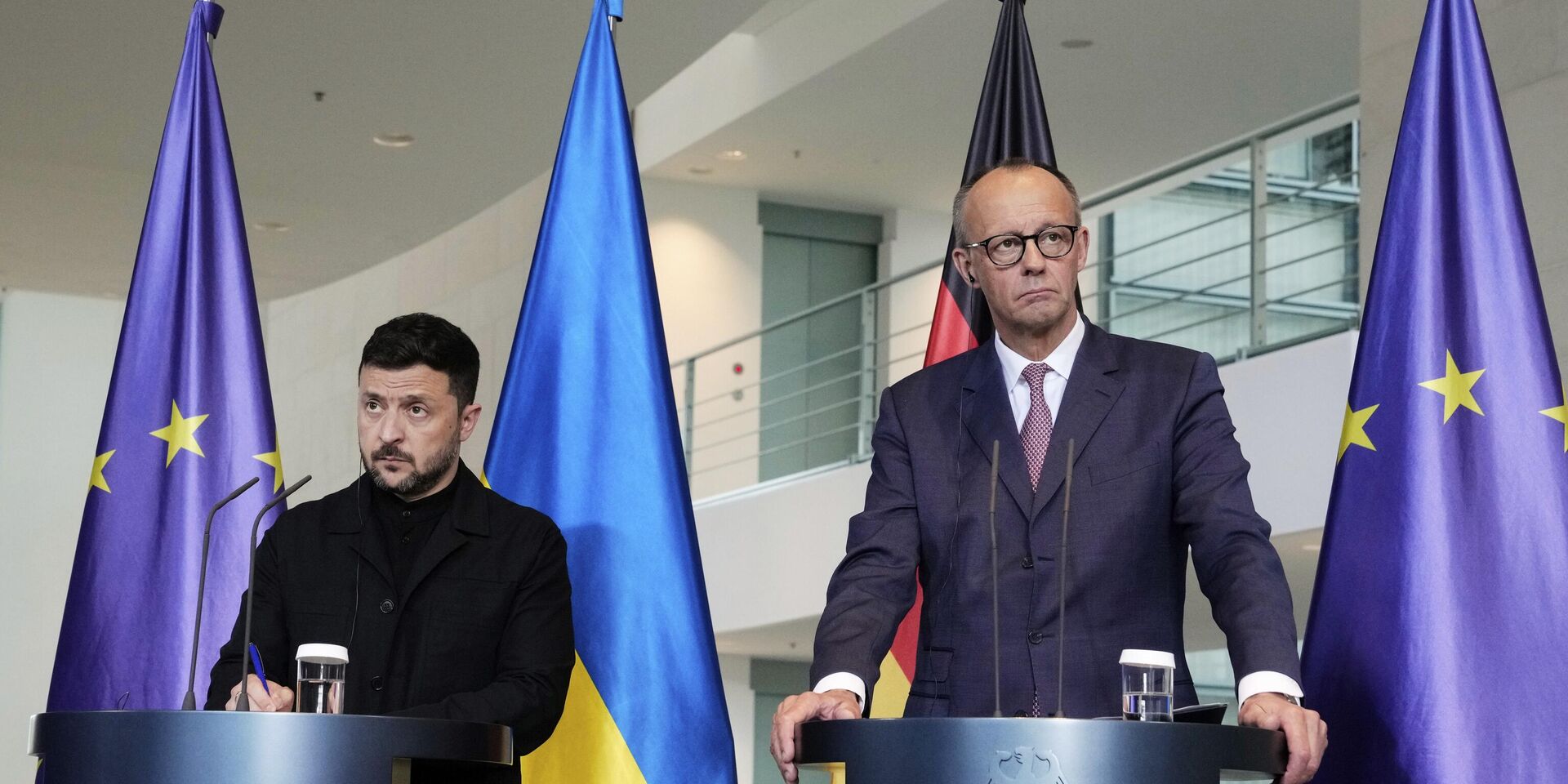 Канцлер Германии Фридрих Мерц и Владимир Зеленский в Берлине, Германия, 28 мая 2025 года - ИноСМИ, 1920, 28.05.2025