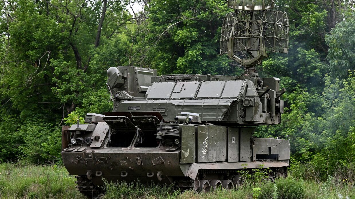 Боевая работа расчета ЗРК ТОР М-1 группировки войск Центр на Красноармейском направлении СВО