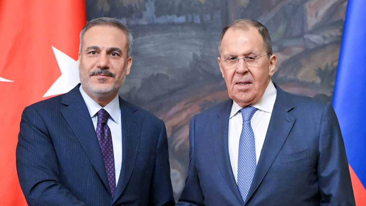 Встреча глав МИД России и Турции С. Лаврова и Х. Фидана 