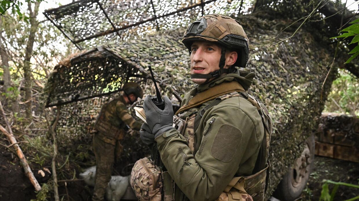 Боевая работа расчета гаубицы Д-30 группировки войск Центр на Красноармейском направлении СВО