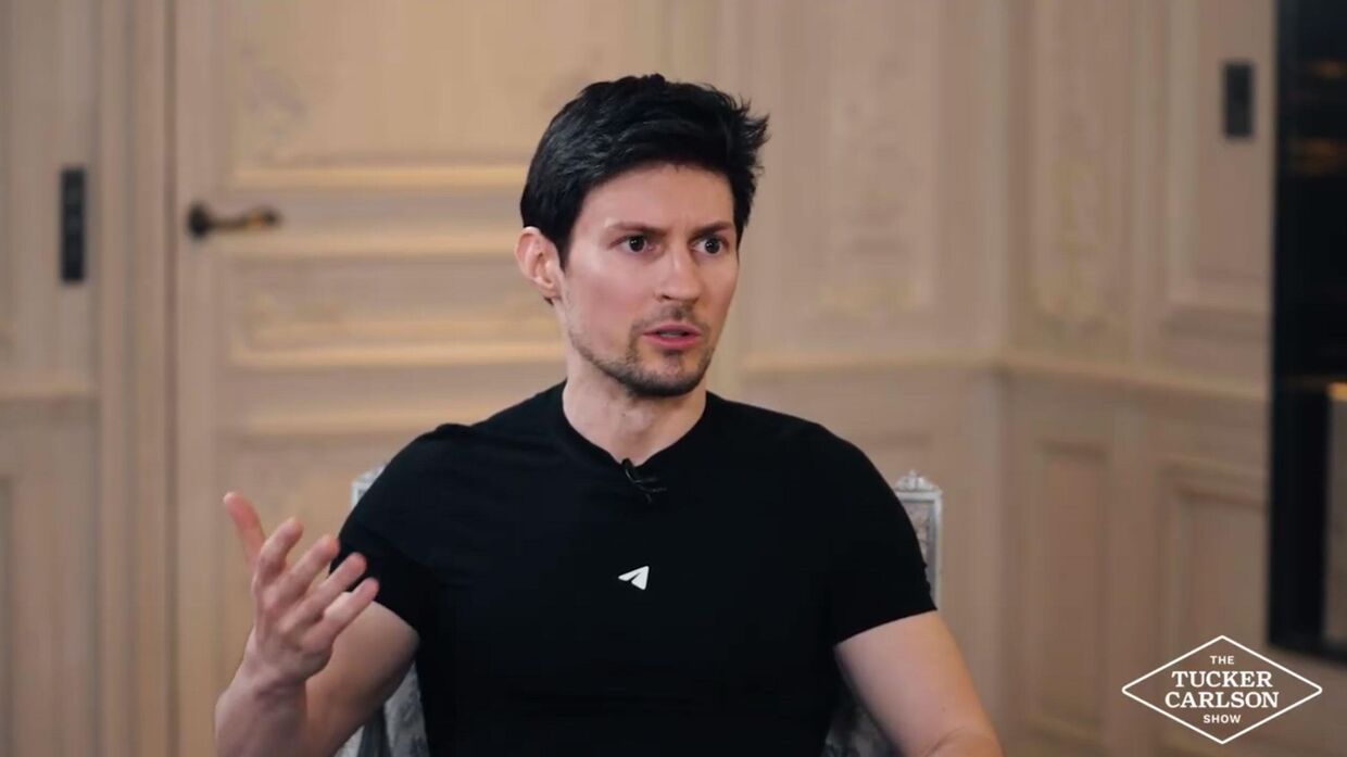 Павел Дуров дал интервью Такеру Карлсону
