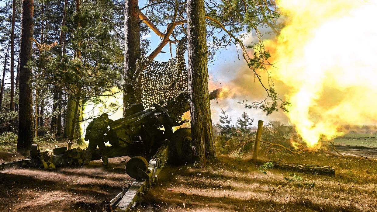 Боевая работа артиллеристов отдельного батальона АрБат в Курской области