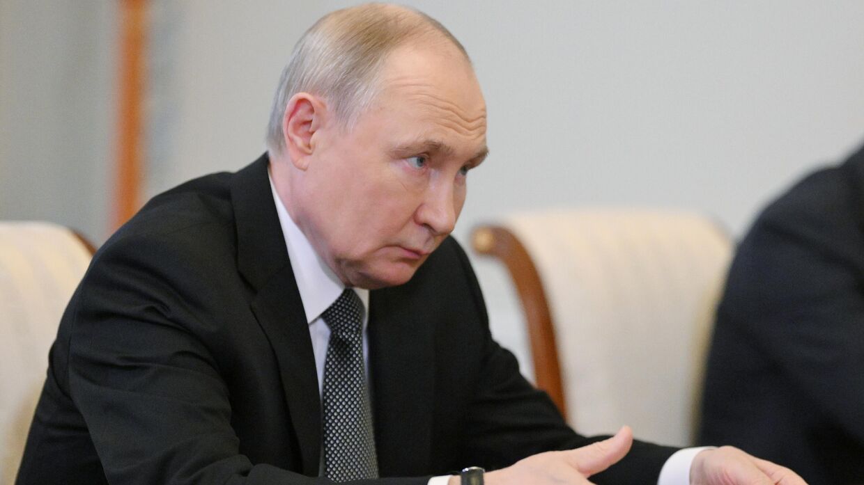 Президент Владимир Путин на Петербургском международном экономическом форуме.