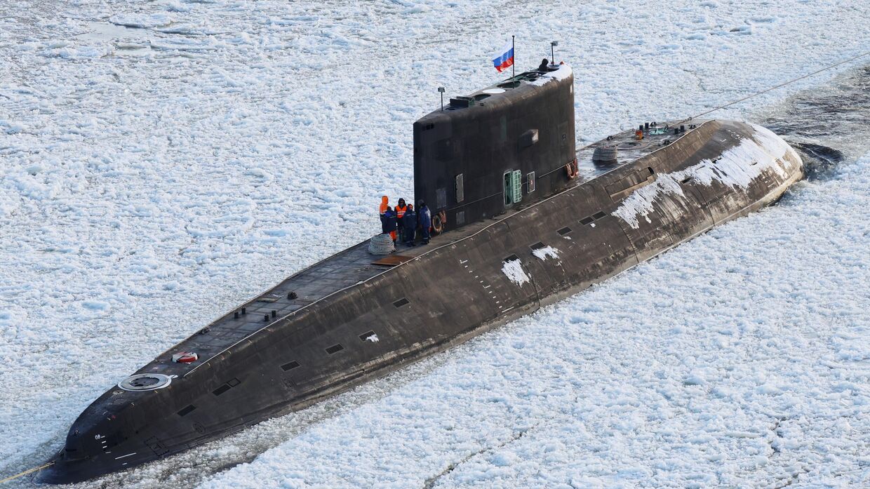 Подводная лодка Якутск в Санкт-Петербурге 21 февраля 2025 года