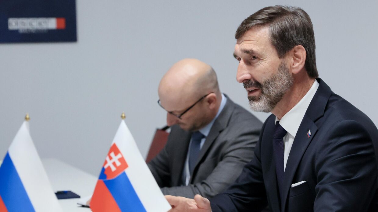 Министр иностранных и европейских дел Словацкой Республики Юрай Бланар на полях заседания 31-го СМИД ОБСЕ.