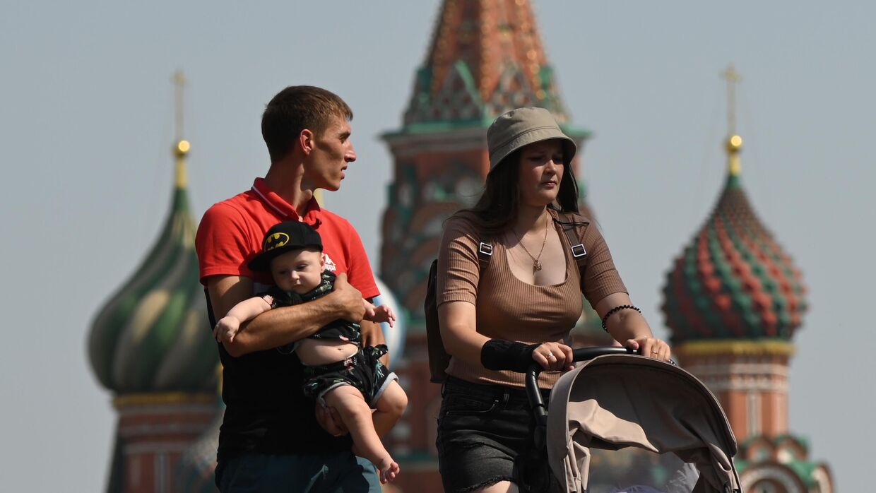 Жаркая погода в Москве