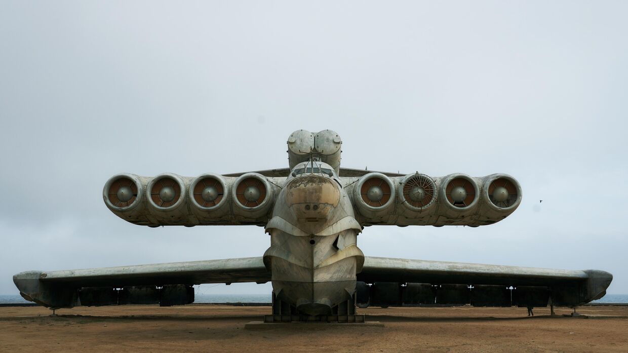 Экраноплан Лунь в парке Патриот