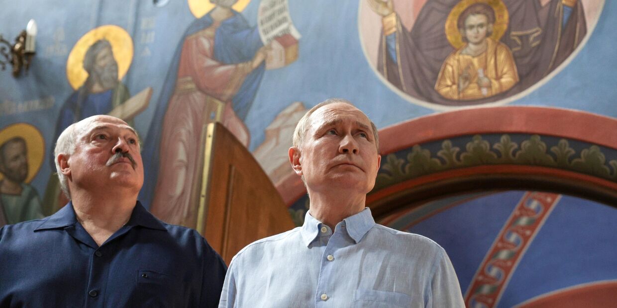 Президент РФ Владимир Путин и президент Белоруссии Александр Лукашенко посетили Валаам