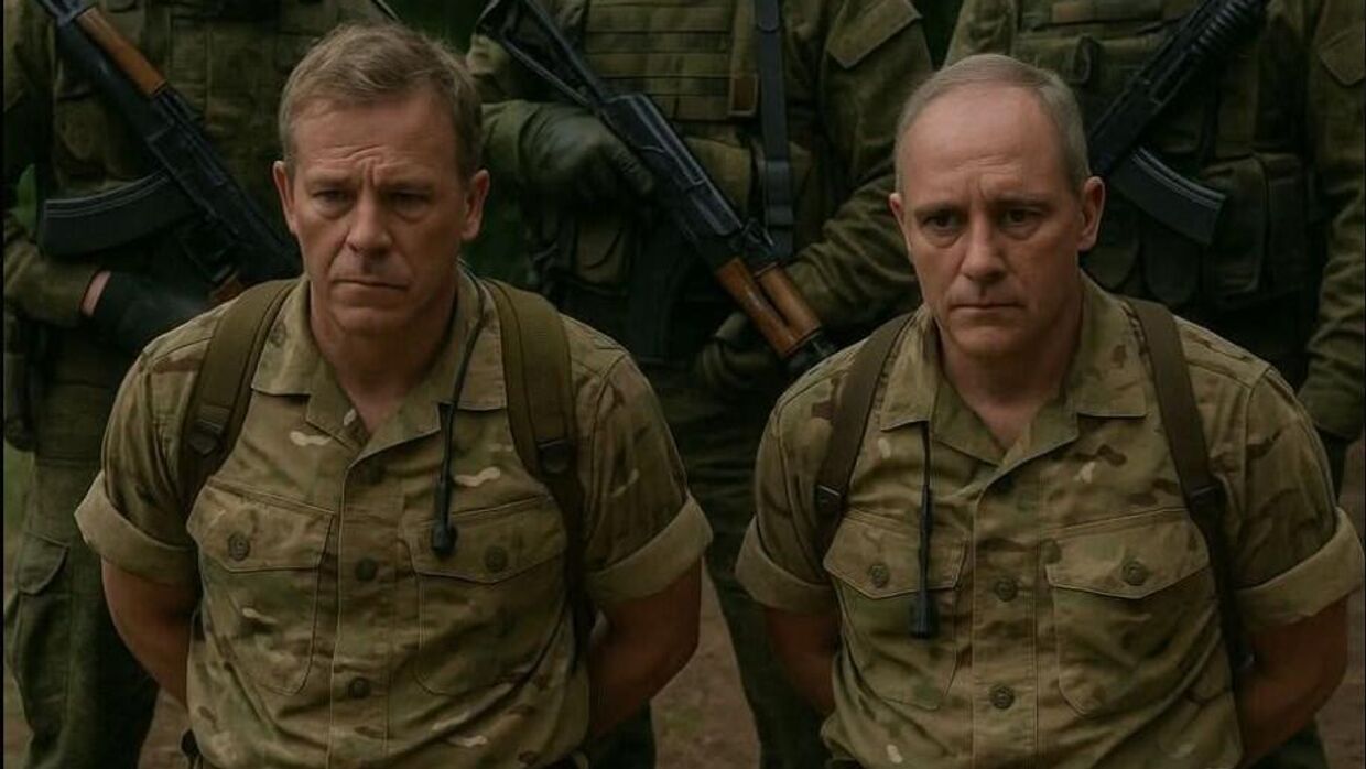 Британские офицеры на задании, захваченные на Украине: полковники Эдвард Блейк (Edward Blake) и Ричард Кэрролл (Richard Carroll)