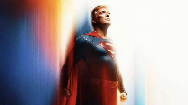 Дональд Трамп в образе Супермена