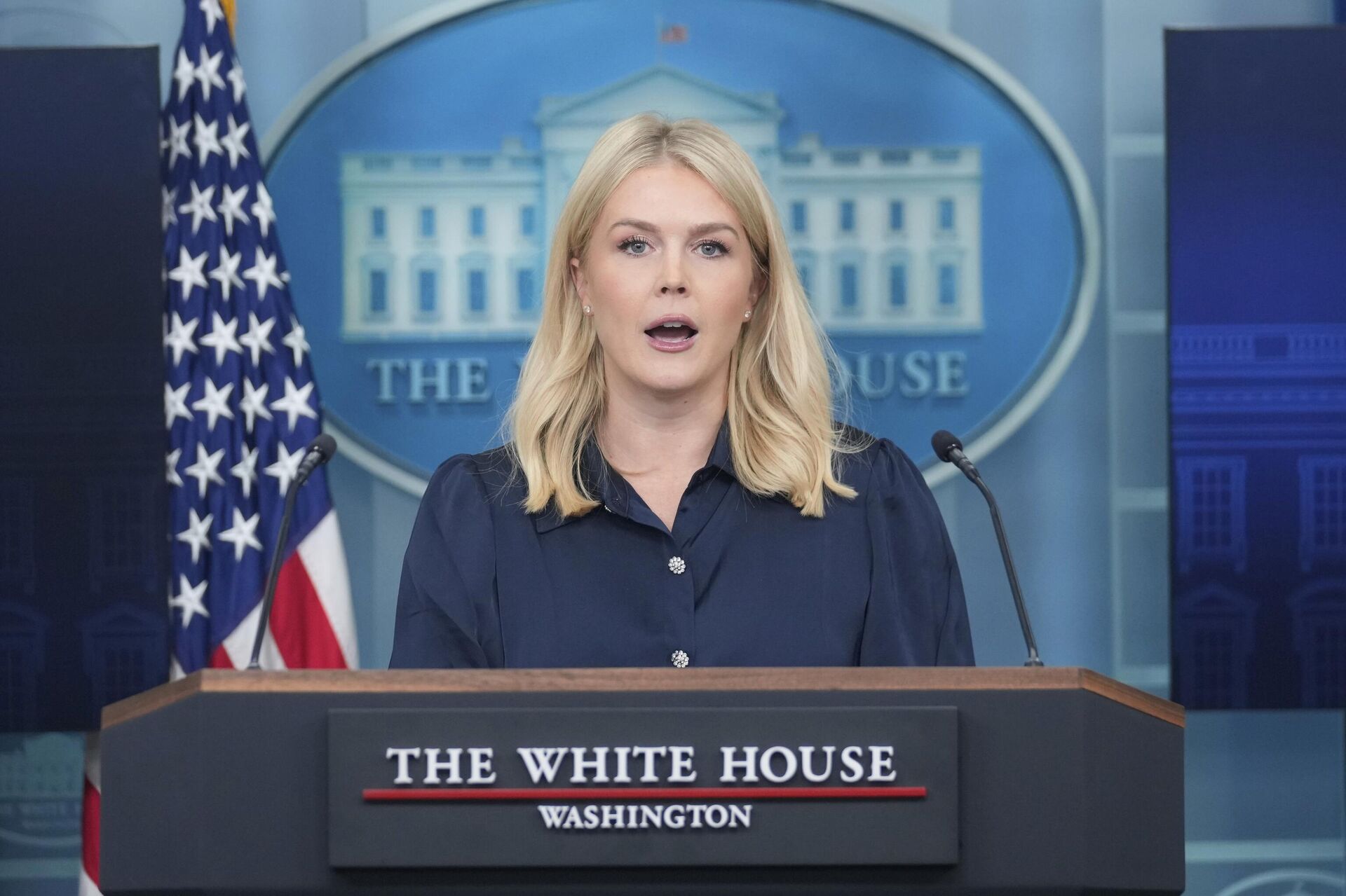 Пресс-секретарь Белого дома Кэролайн Ливитт - ИноСМИ, 1920, 26.03.2026