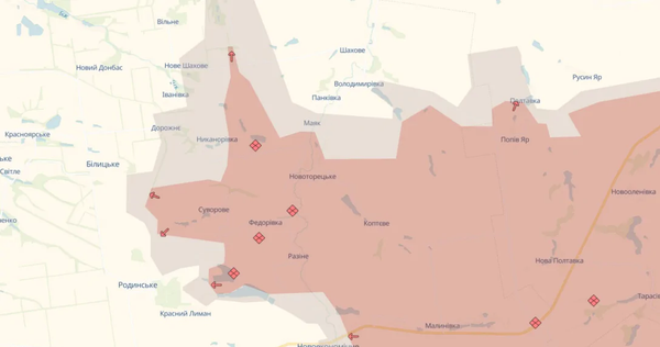 ВС РФ освободили село Суворово (Затышок), по данным DeepState