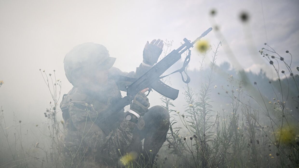 Боевое слаживание военнослужащих мотострелковой бригады группировки войск Север