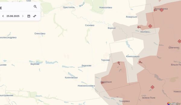 Изменения на линии фронта в Днепропетровской области — DeepStateMAP