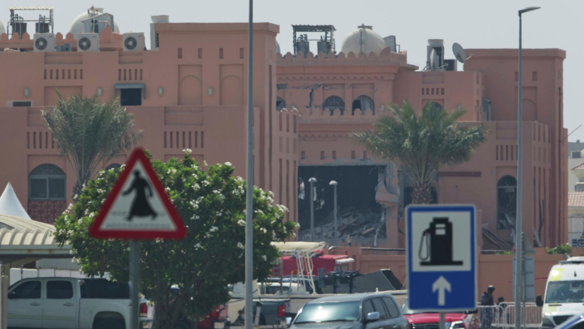 Последствия израильского удара по комплексу в Дохе, Катар - ИноСМИ, 1920, 10.09.2025