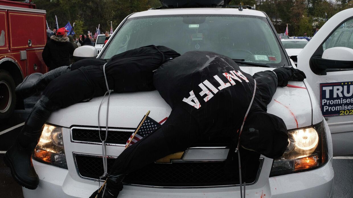 Автопробег сторонников Трампа в Нью-Йорке