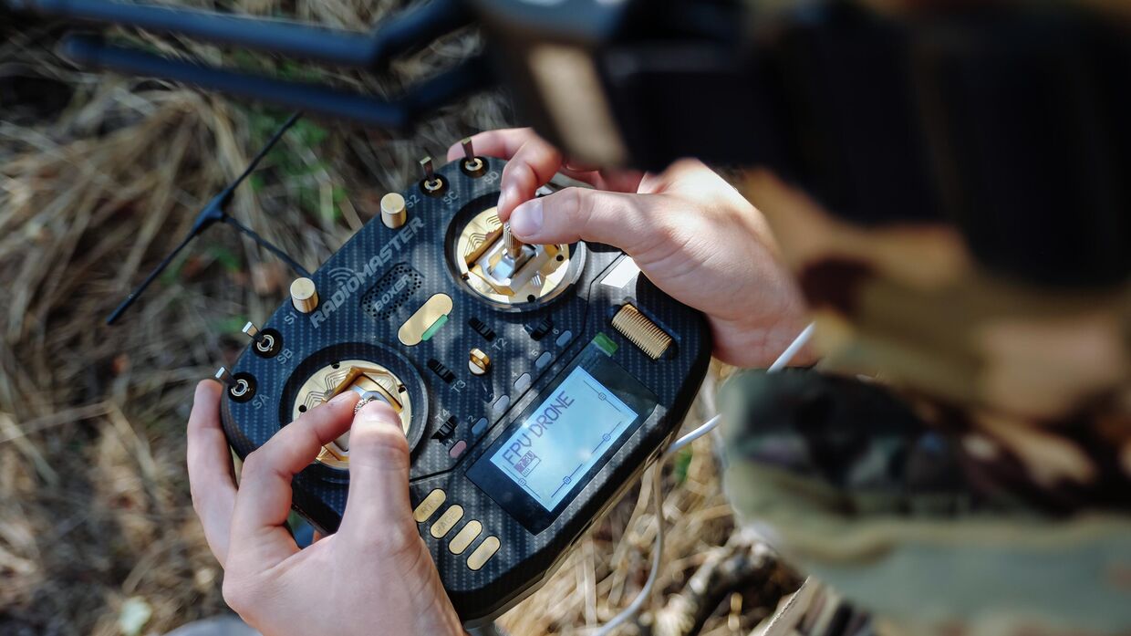 Боевая работа расчета FPV-дронов на Запорожском направлении СВО