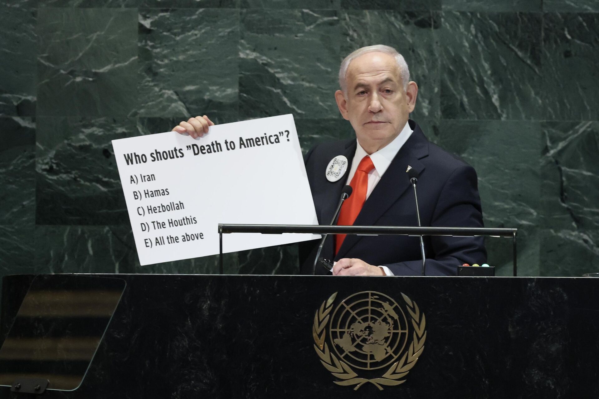 Нетаньяху на Генеральной Ассамблее ООН  - ИноСМИ, 1920, 26.09.2025