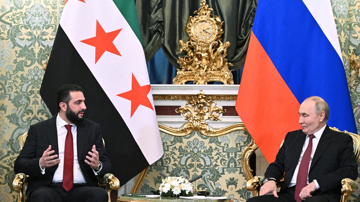 Встреча президента Владимира Путина и президента Сирии Ахмеда аш-Шараа